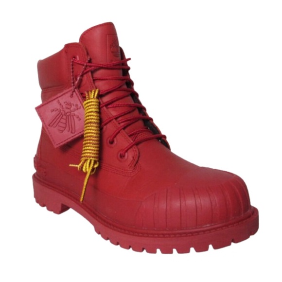 Timberland Shoes - Timberland Bee Line Women's Premium Red Waterproof Rubber Toe Boots Sz.8